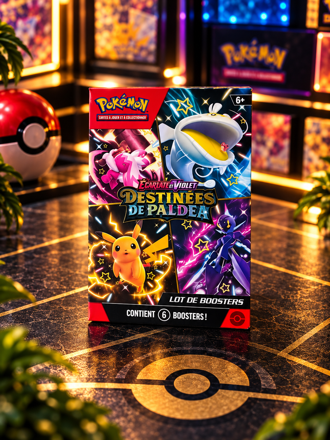 Pokémon Destinées de Paldea – Bundle de 6 Boosters – EV4.5 – FR