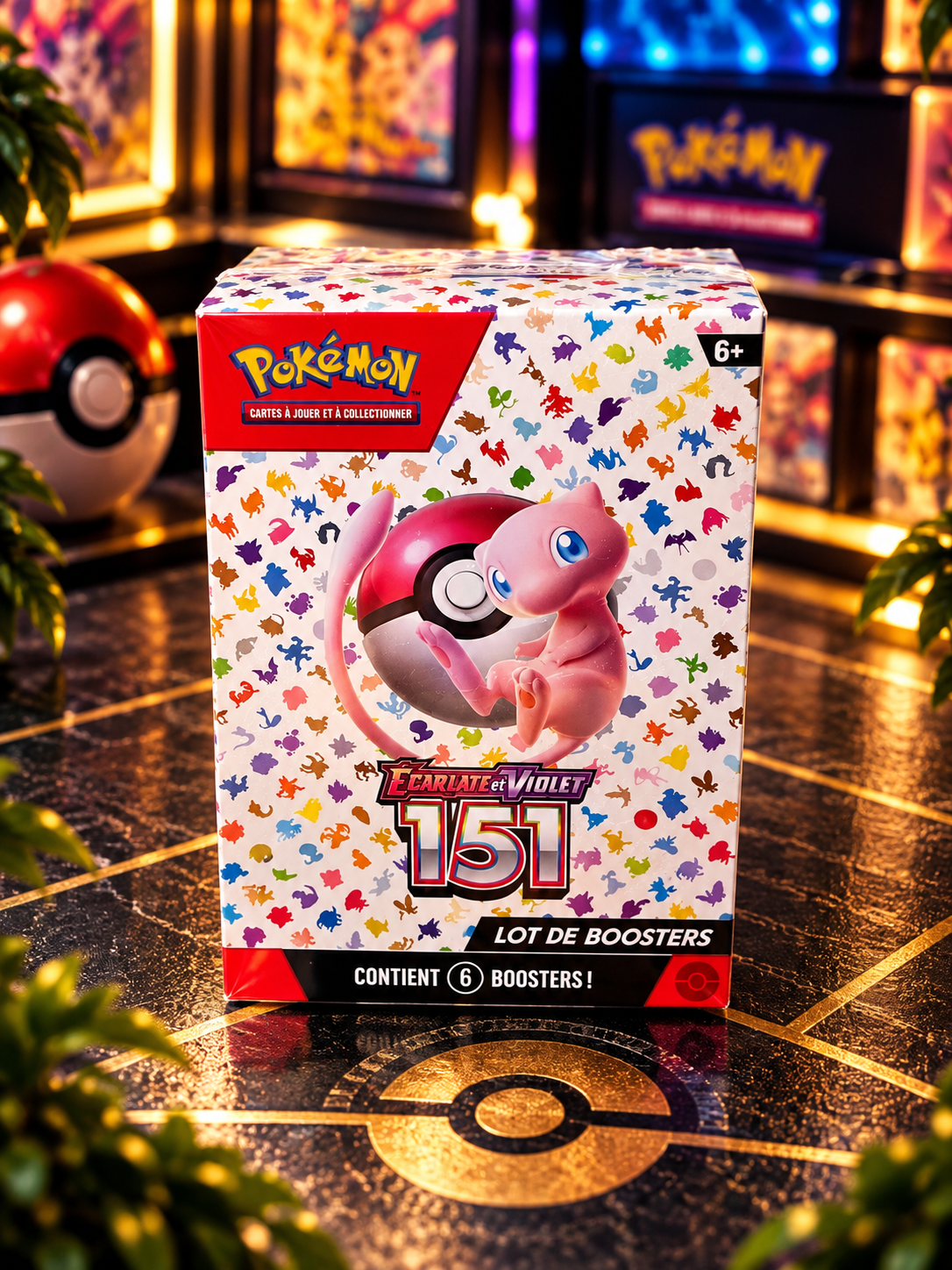 Pokémon 151 – Lot de 6 Boosters – Écarlate et Violet – FR