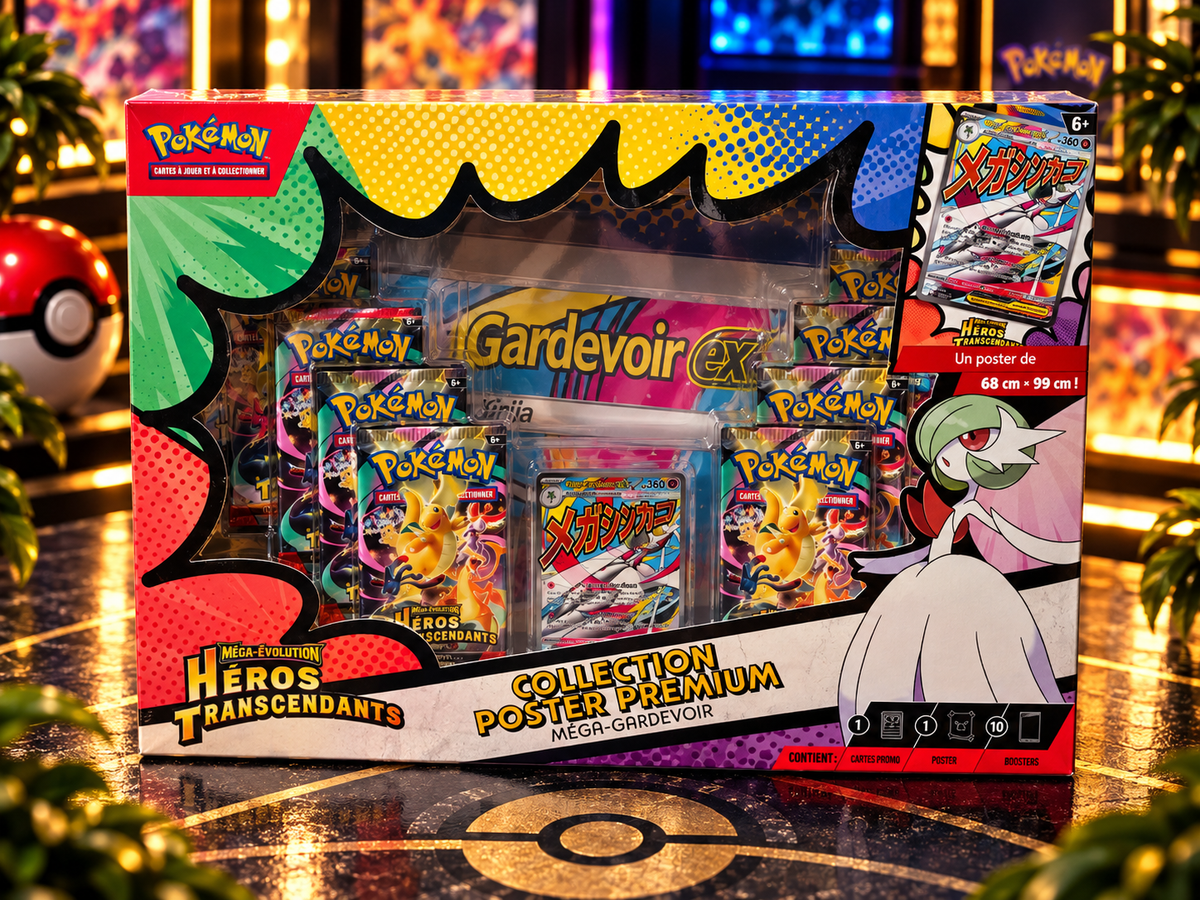 Pokémon Héros Transcendants ME2.5 – Collection Poster Premium Méga-Gardevoir – FR